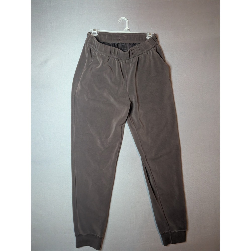 Prana Jogger Pants Womens Medium Brown Tapered Leg Relaxed Fit Elastic Waist
